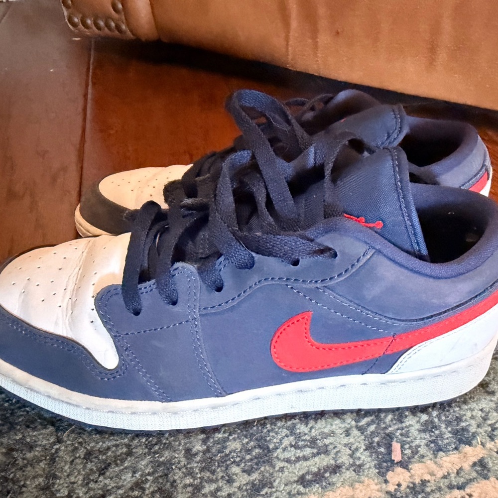 Nike youth Blue and Red Jordons